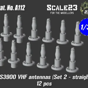 Meilleur Prix Scale23 35-A112 AS3900 VHF NATO antennas (Set 2 - straight) - 12 pcs
