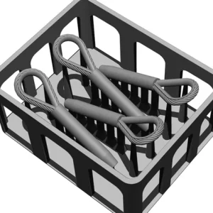 Must-Have BSK Model T35001 Tiger I - 3D-Printed Towing Cable Set (Holder with Clean Rod)