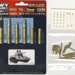 AFV Club AG35036 BRASS Ru 76.2mm Gun AMMO SET Top Vente