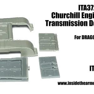 Soldes Inside the Armour ITA372023 Engine and Transmission Decks for DML Churchills (3D-Printed)