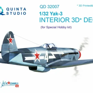 Prix Promo Quinta Studio QD32007 Yak-3 3D-Printed & coloured Interior (for Special Hobby kit)