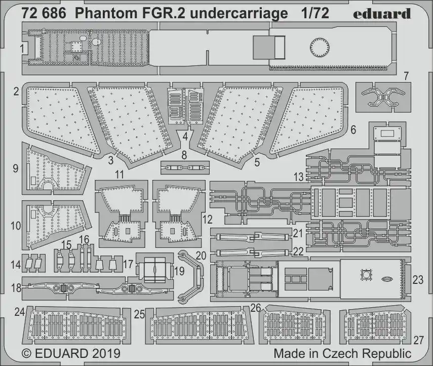 Commande En Gros Eduard 72686 Phantom FGR.2 undercarriage AIRFIX