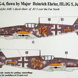 Paiement Sécurisé AML M73003 Maska Bf 109G-6 Mjr H. Ehler