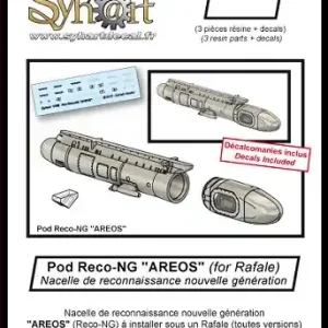 Syhart Decal AD012-48 1x Pod Reco-NG ‘AREOS‘ (Decals Included) Usine Directe
