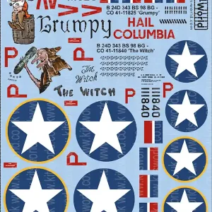 Kits World 172117 Consolidated B-24 D Liberator (‘Grumpy/Hail Columbia‘ and ‘The Witch‘) Acheter En Ligne