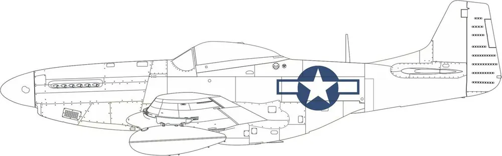 Seulement Aujourd'hui Eduard EX954 P-51D National Insignia EDUARD