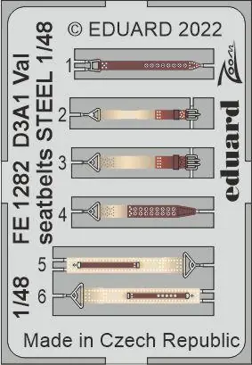 Paiement Sécurisé Eduard FE1282 D3A1 Val seatbelts STEEL HASEGAWA