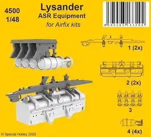 Acheter En Ligne CMK K4500 Westland Lysander - ASR Equipment (for Airfix Kits)