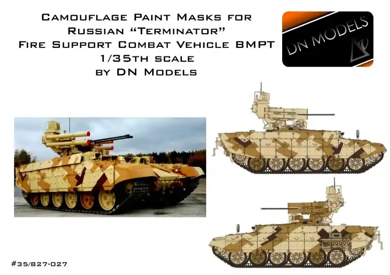 DN Models 35-827-027 Camouflage Paint Masks For Russian TERMINATOR Fire Support Combat Vehicle BMPT Dernière Chance