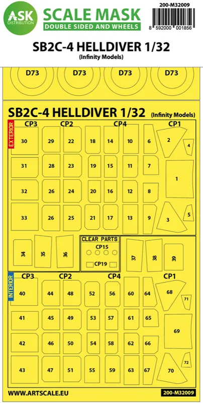 Art Scale Kit M32009 SB2C-4 Helldiver double-sided express Retour Gratuit