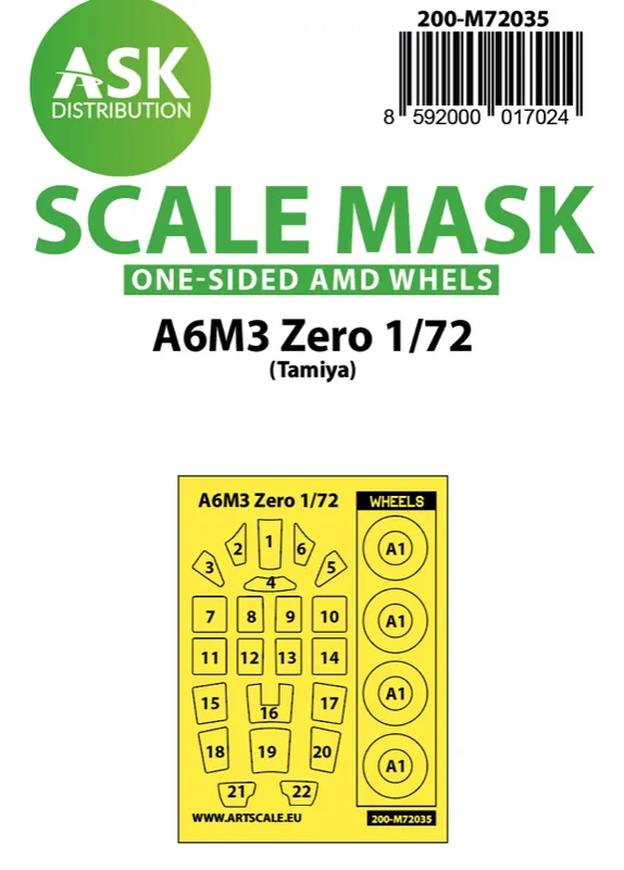 Art Scale Kit M72035 A6M3 Zero one-sided Offre Du Jour