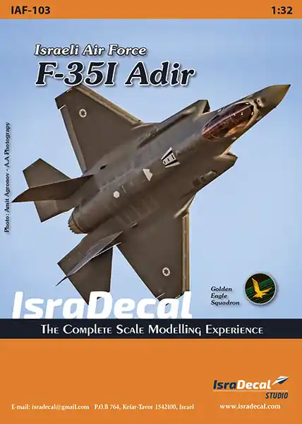 Meilleur Choix Isra Decal Studio AF103 IAF F-35I Adir