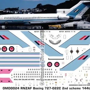 Meilleur Prix Old models Decals 0024 Boeing B727-022C - RNZAF Last Scheme