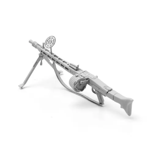 Retour Gratuit SOLMODEL MM467 German WWII Machine Gun MG42 with Anti-Aircraft ring sight (Resin Cast &3D-Printed Model Kit)