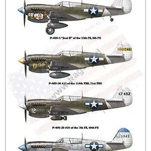 Offre Spéciale Kagero DEC-48009 Pacific P-40N Warhawks Part I