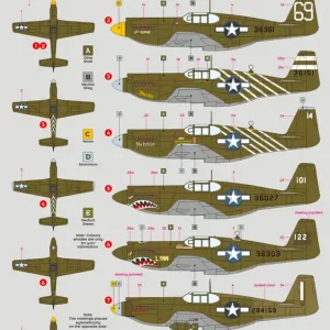 DKdecals 48040 P-51A/A-36A over CBI Super Prix