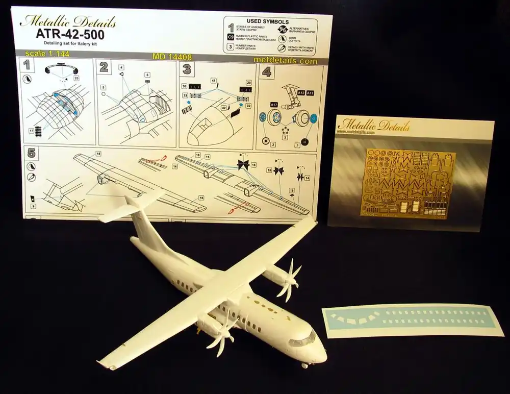 Bon Plan Metallic Details MD14408 ATR-42-500 (designed to be used with Italeri kits)