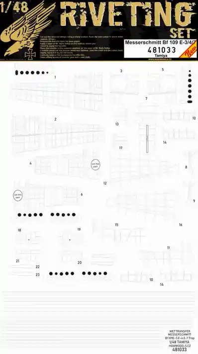 Prix Bas HGW Models 481033 Messerschmitt Bf109 E-3 /4 /7 / Trop