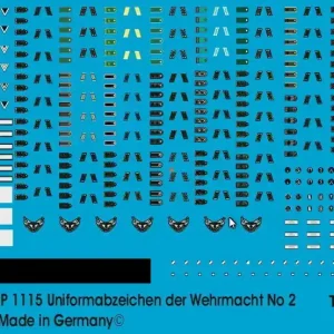 Acheter Direct Peddinghaus-Decals 1115 Wehrmacht Uniform Insignia