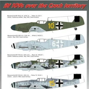 Offre Spéciale H-Model Decals D72035 Messerschmitt Bf-109 G-6/14 Over the Czech Territory (Part 2)