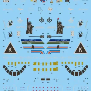 Pas Cher Caracal Models 144020 Strategic Air Command B-52 G/H Stratofortress Decals