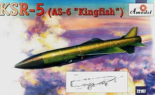 Retour Gratuit A-Model 72197 Raduga KSR-5 (AS-6 ‘Kingfish‘) Soviet Long-Range Air Launched Cruise Missile and Anti Ship Missile