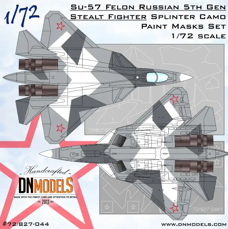 DN Models 72-827-044 Su-57 Felon Splinter Camo Nouvel Arrivage