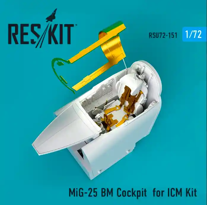 Populaire DISCONTINUED RES/KIT U72-0151 MiG-25 BM Cockpit for ICM Kit