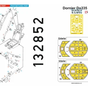 HGW Models 132852 Dornier Do-335 A Pfeil - Basic Line (designed to be used with Hong Kong Models kits) Commande En Gros