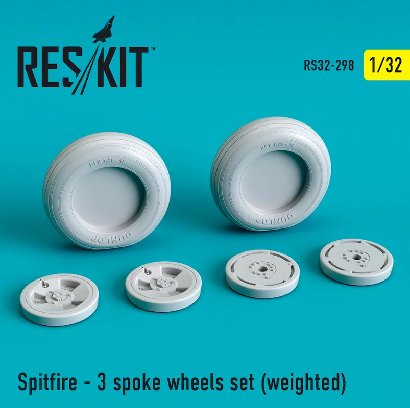 Affaire À Saisir DISCONTINUED RES/KIT 32-0298 Spitfire - 3 spoke wheels set weighted