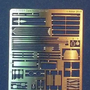 Minor 354001 Opel K38 detail set Prix Cassé