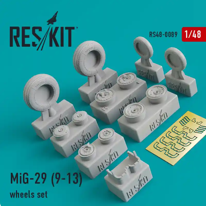 DISCONTINUED RES/KIT 48-0089 Mikoyan MiG-29 (9-13) wheels set Solde