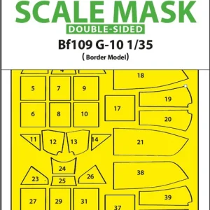 Art Scale Kit M35025 Messerschmitt Bf-109 G-10 - Double-Sided Painting Mask (for Border Model Kits) Certifié