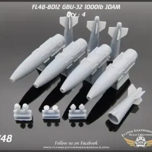 Flying Leathernecks 48-8012 GBU-32 1000lb JDAM - 3D-Printed (4 pcs) Top Vente