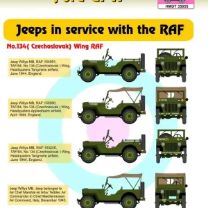 H-Model Decals T35055 Willys Jeep MB /US Ford GPW - RAF Jeeps Part 4 (No.134 Czechoslovak Wing) Paiement Sécurisé