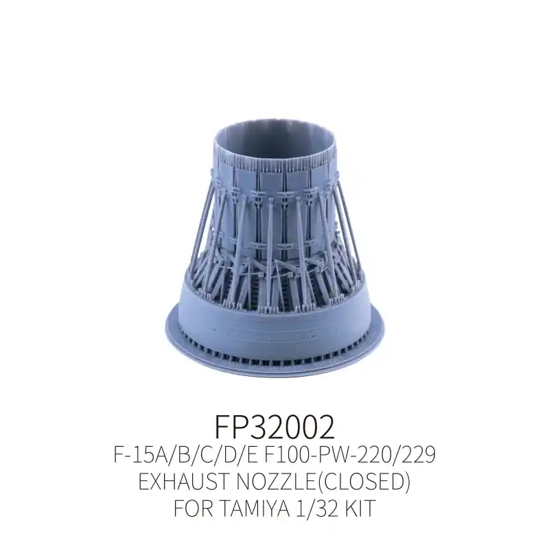 Prix Cassé Galaxy-Model FP32002 F-15A/B/C/D/E F100-PW-220/229 Exhaust Nozzle (Closed) (For Tamiya Kit)