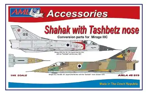 Livraison Express AML A48019 Dassault Mirage III C - Shahak with Tashbetz nose Conversion Set (for Eduard kits)