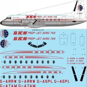 26 Decals 72268 Avro 748 - BKS ‘Delivery‘ (Laser Decal for Mach 2 Kits) Paiement Sécurisé