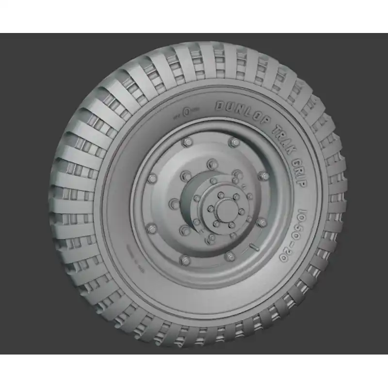 Resicast 352462 Dunlop Wheels for Daimler Armored Car (for Gecko Kits) Offre Exclusive