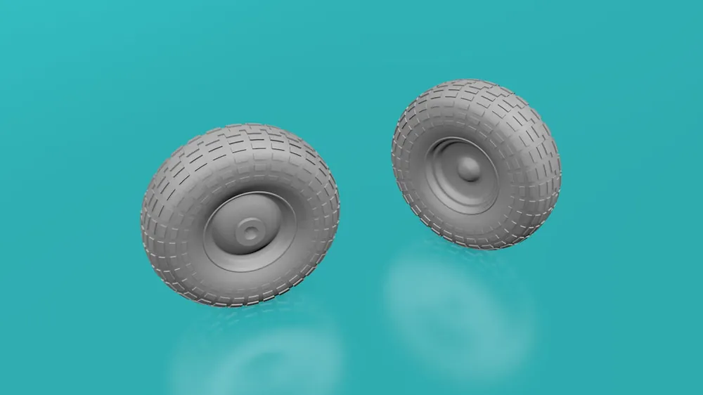 Nouvelle Collection EMP3D 99160903-110 Koła Gumowe - Typ 1.3 - 6 Sztuk - 11,00mm Średnicy