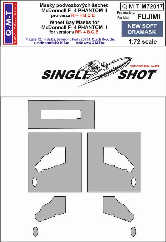 Quick Model Details M72017 McDonnell Douglas RF-4 B/C/E Phantom - wheel bay paint masks (for Fujimi kits) Retour Gratuit
