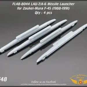 Livraison Express Flying Leathernecks 48-8044 LAU-7/A-6 Missile Launcher for Zoukei-Mura F-4 S kits (3D Printed, 4 pcs)