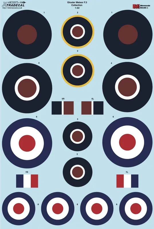 Meilleur Prix Xtradecal 32073 Gloster Meteor F.3 Collection (7 schemes)
