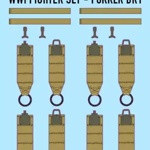 Prix Promo Kits World 3D132008 WWI Fighter Set - Fokker DR1 Seat Belt Set (for Meng Model and Roden kits)