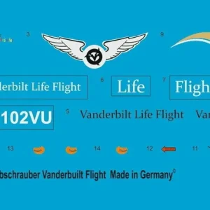 Peddinghaus-Decals 3256 EC 145 Rescue Helicopter Vanderbuilt Life Flight USA Meilleur Prix