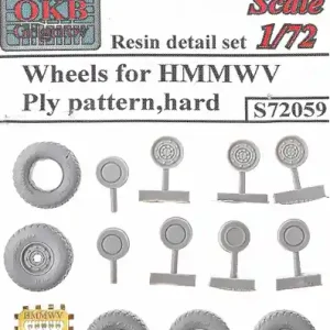 OKB Grigorov S72059 Wheels for HMMWV,Ply pattern,hard Jusqu'à Épuisement Des Stocks