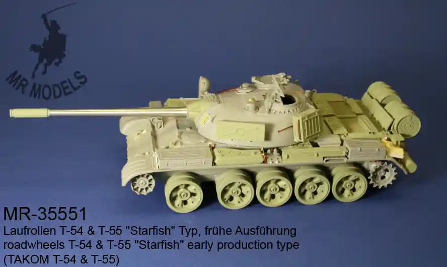MR Modellbau 35551 Roadwheels T-54 & T-55 "Starfish" early production type Affaire À Saisir