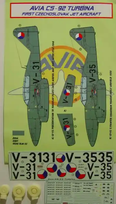 Livraison Express Kora Models Dec72183 Avia CS.92 Me-262A-1a Czechoslovakian