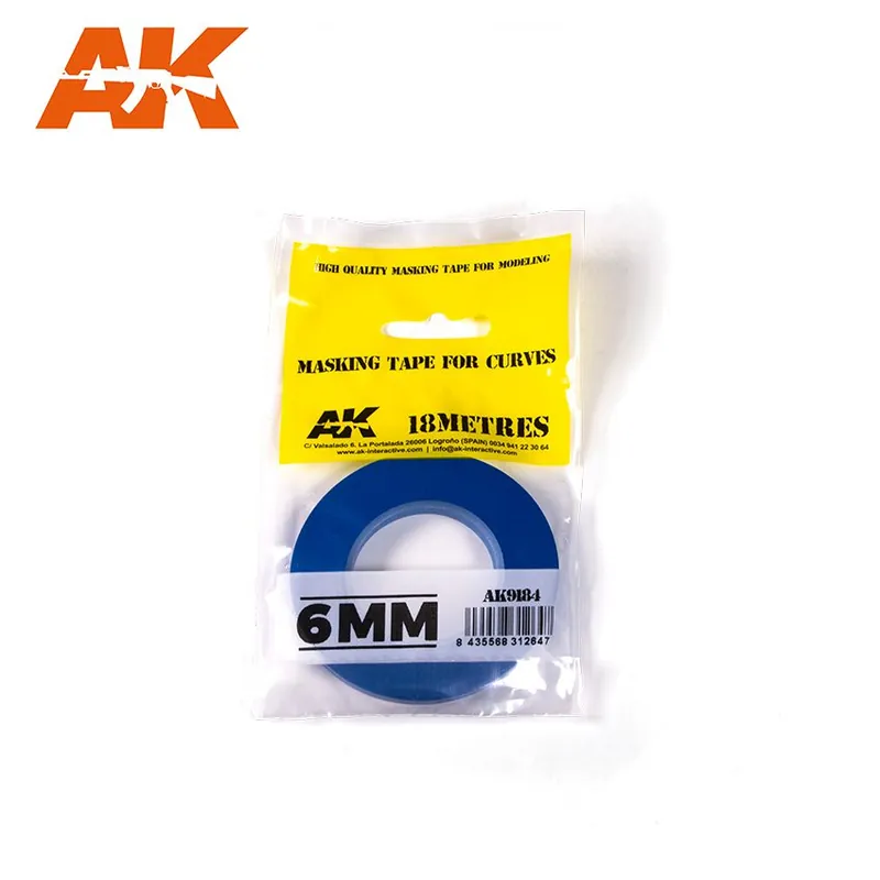 Nouvel Arrivage AK-Interactive 9184 Masking Tape for curves 6mm