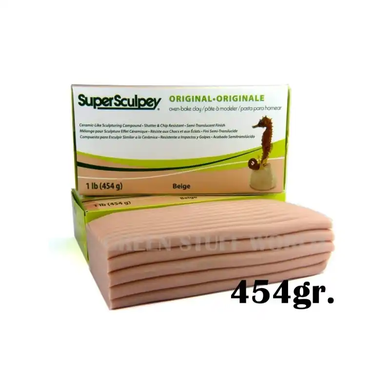 Green Stuff World 1029 Super Sculpey Beige 454gr Usine Directe